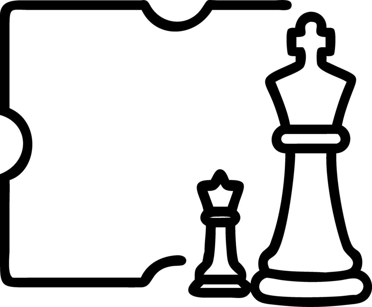 Border frame with chess pieces and strategy board for Strategy vector