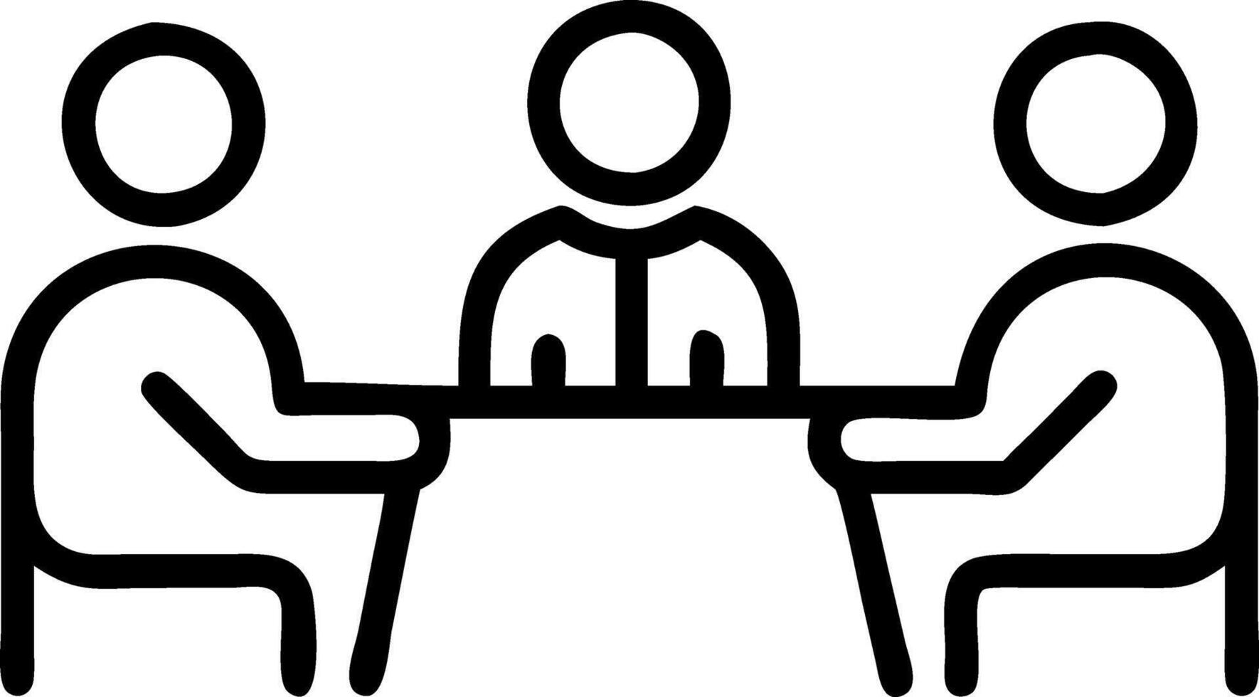 Business team in a candid discussion during a meeting vector
