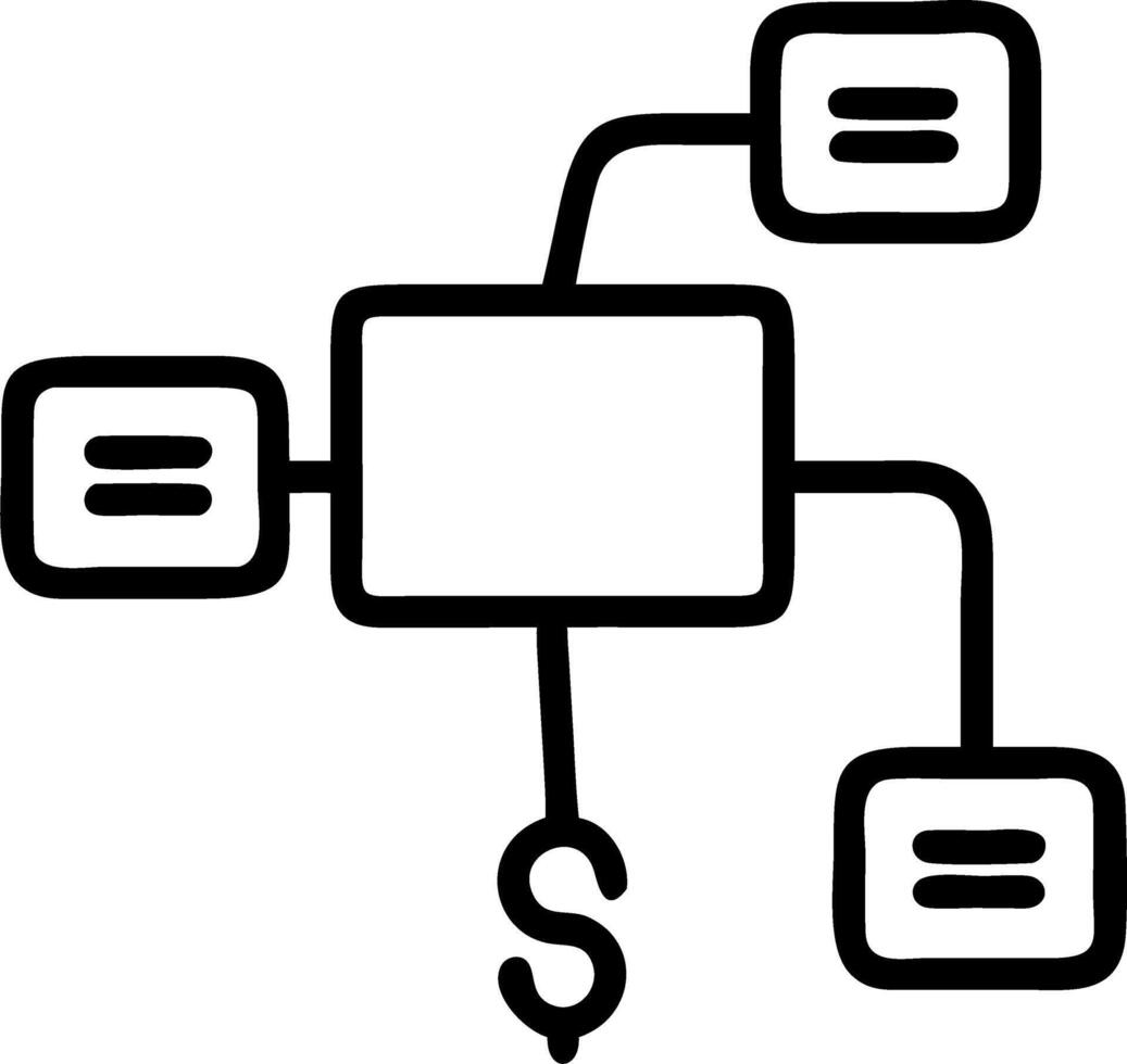 Campaign finance flowchart frame vector