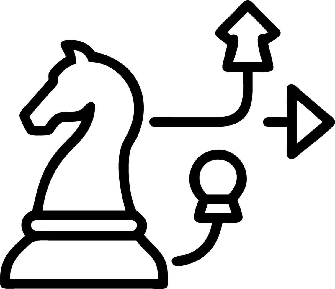 Campaign strategy chess board vector