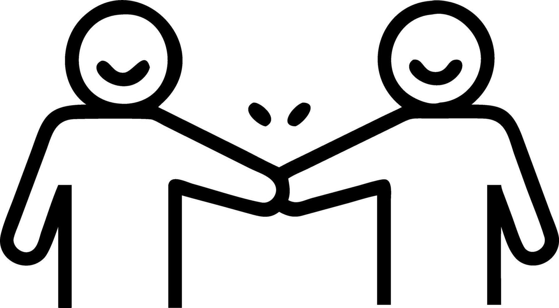 Candid Business Negotiation Reaching Compromise vector