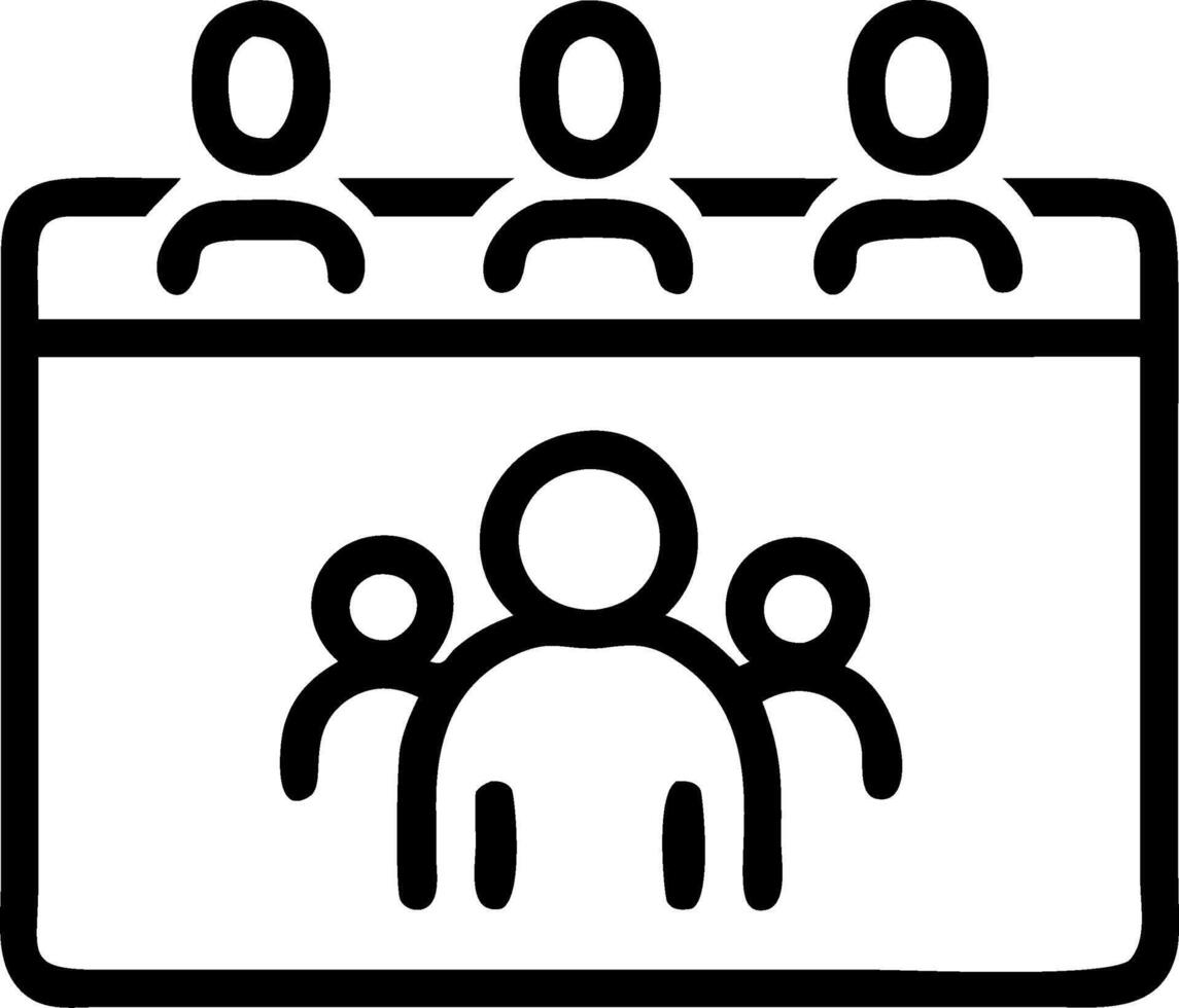 Candid Family Calendar Night vector