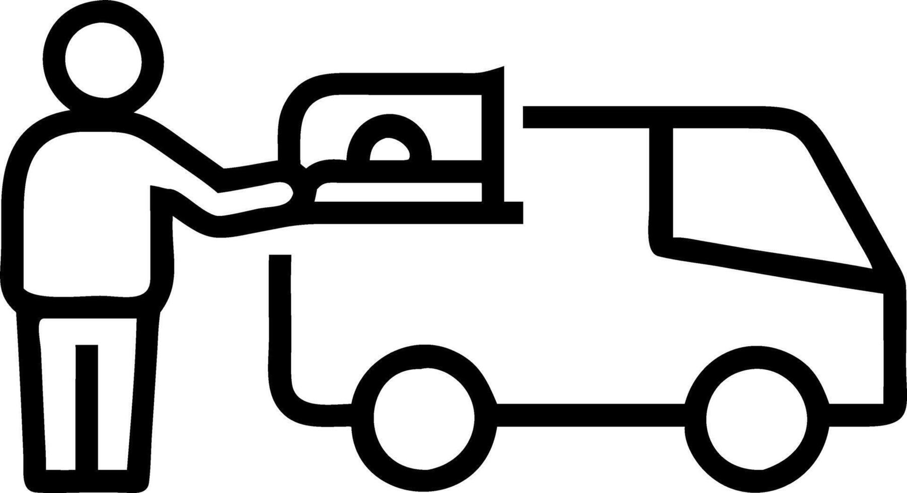 Candid Food Truck Purchase vector