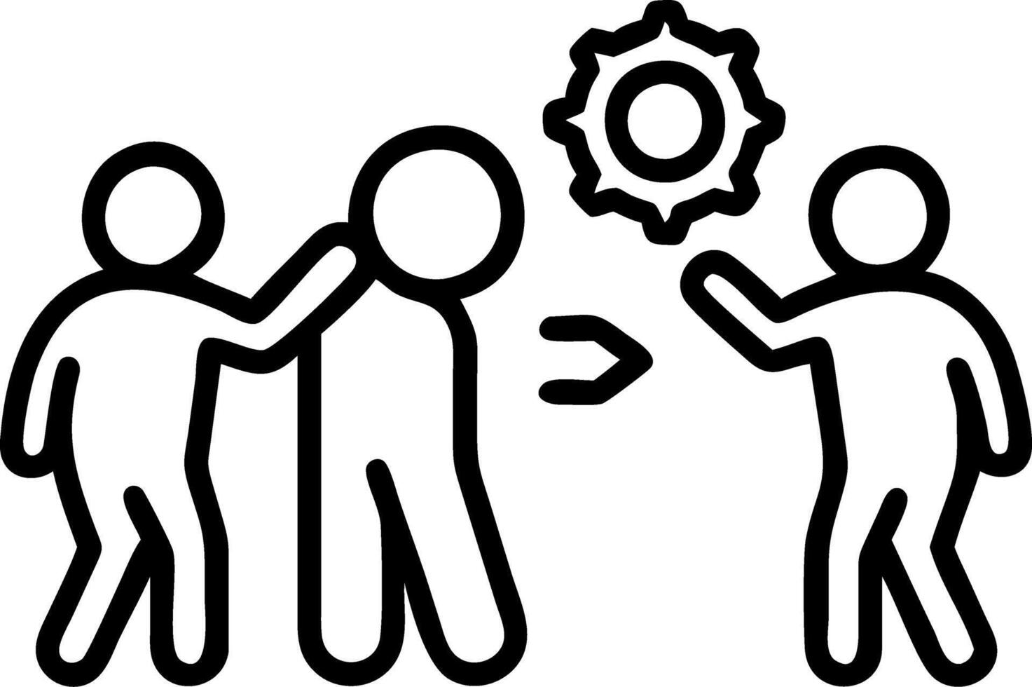 Candid shot of a tech team troubleshooting a software issue vector