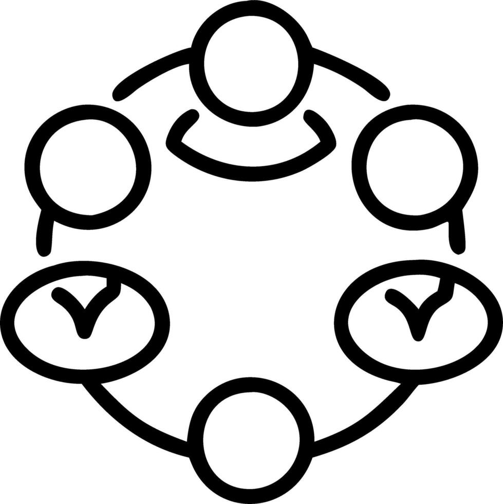 Candid Support Group Circle vector