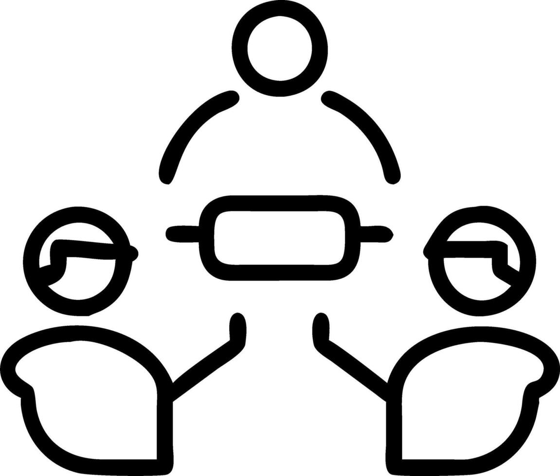 Candid team collaboration on a virtual reality project vector