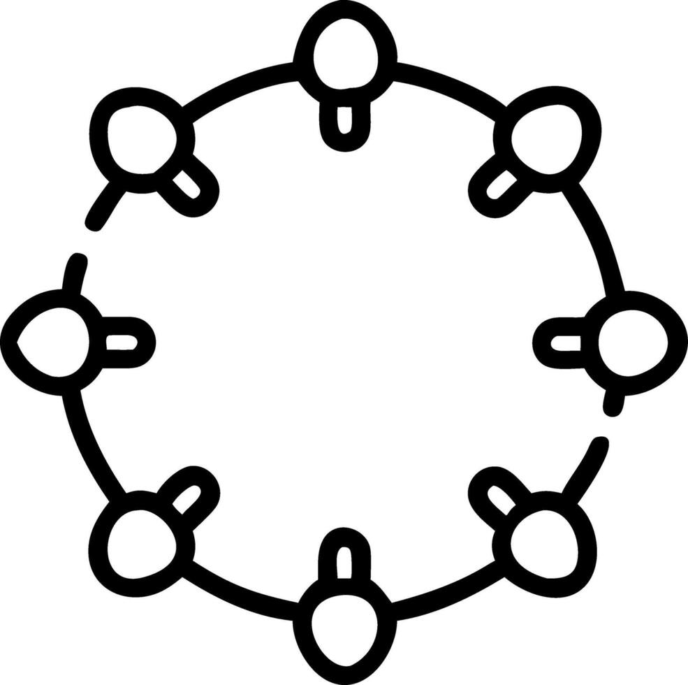 Cartoon Support Group vector