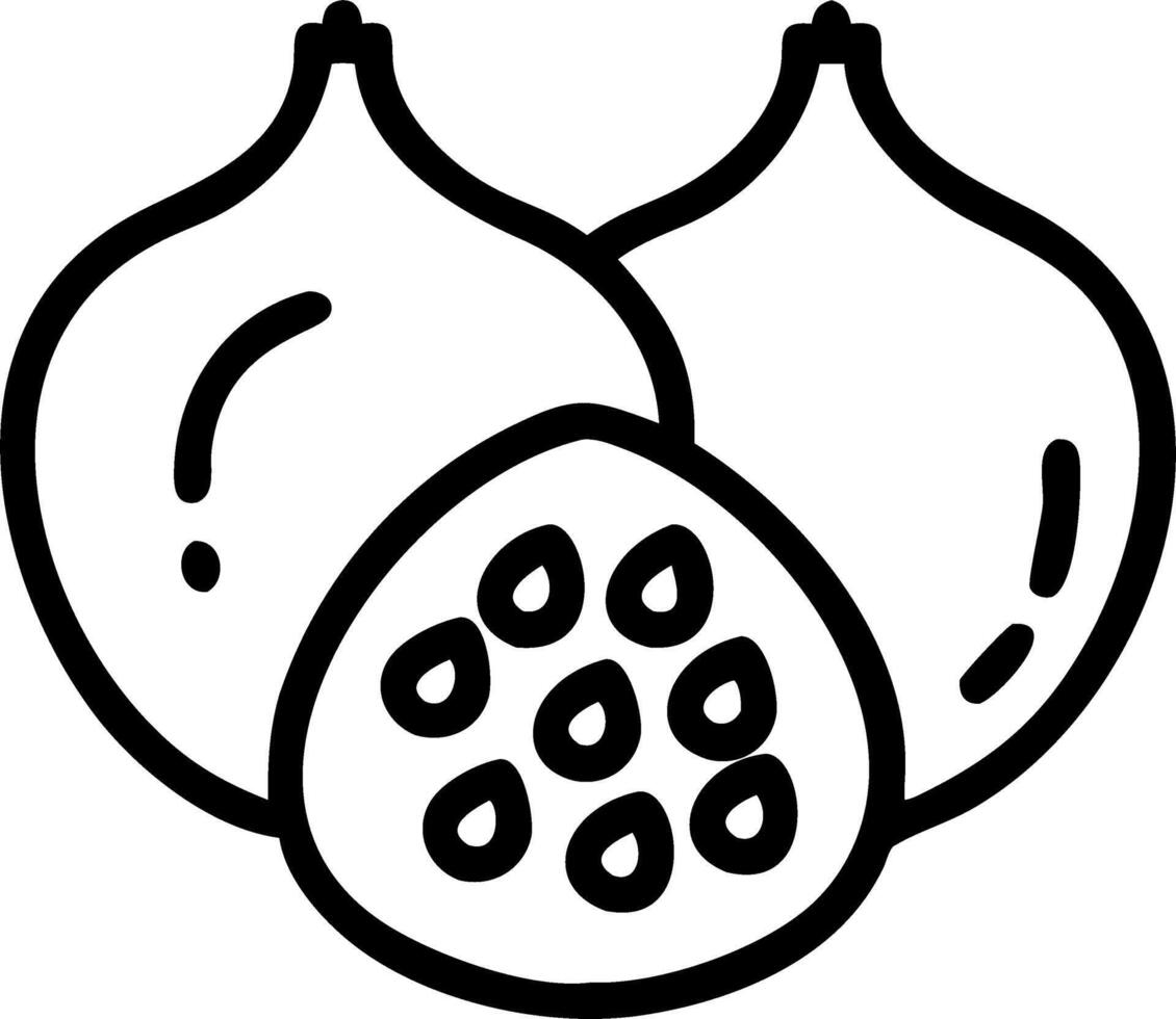 Close up of Pomegranate Seeds vector