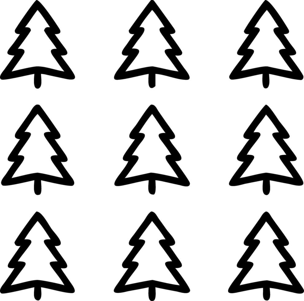 Compostable Packaging Christmas Tree vector