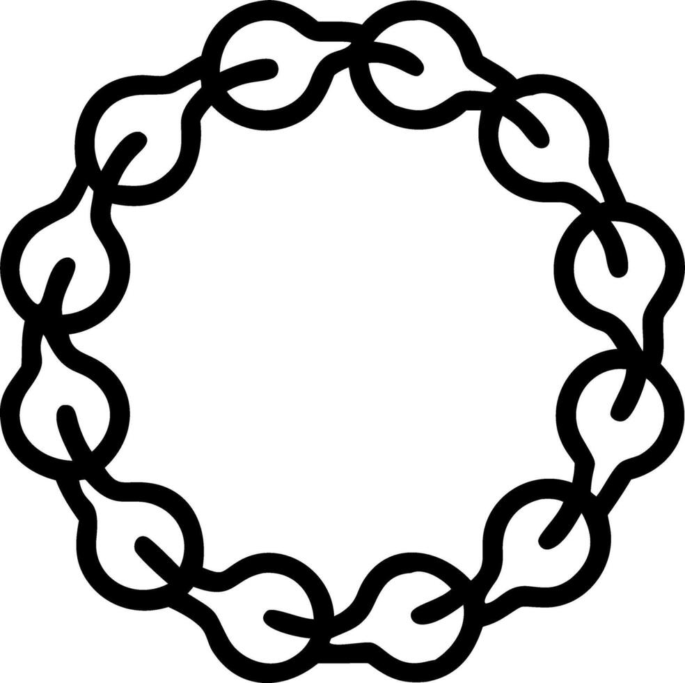 Compostable Packaging Christmas Wreath vector