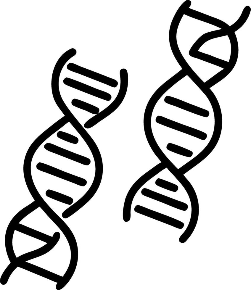 DNA Strand Ribbons vector