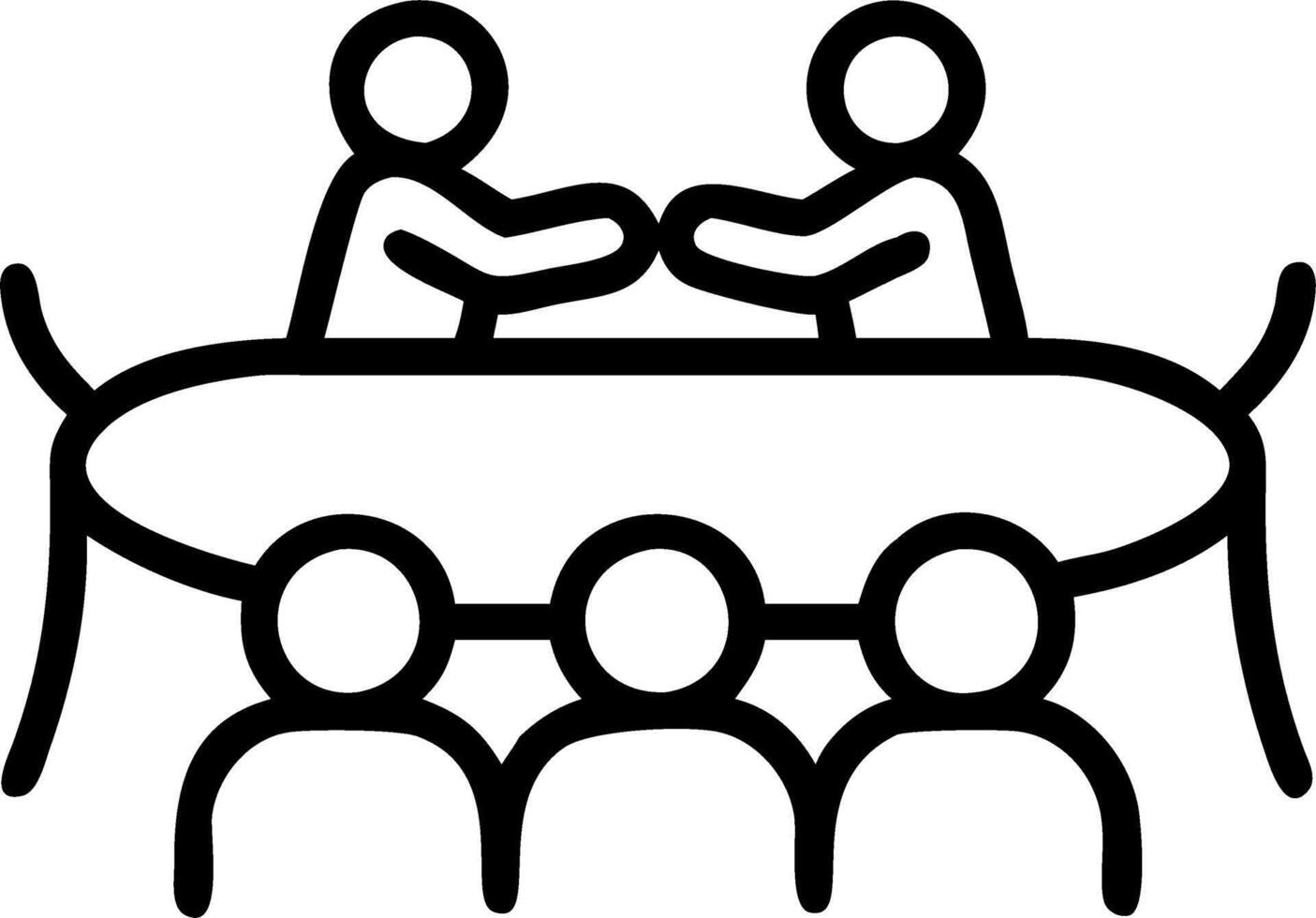 Family Gathering Frame vector