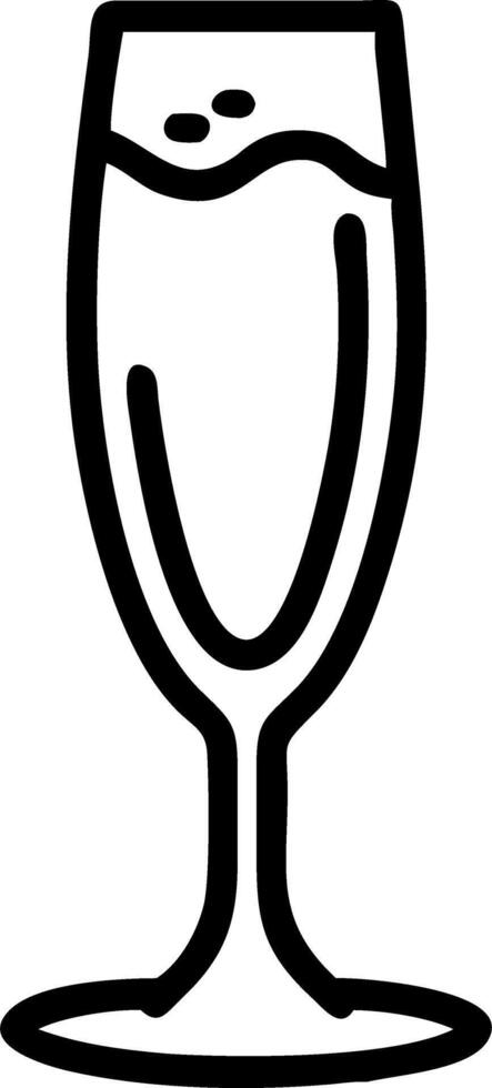 Floating Champagne Flute Coaster vector
