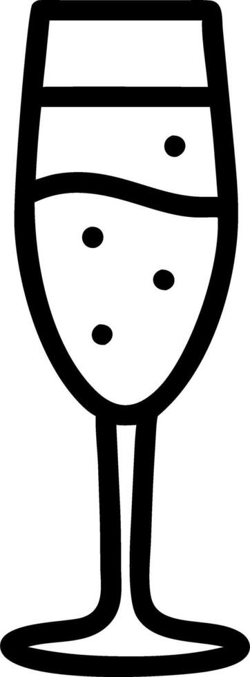 Floating Champagne Flute Stem vector