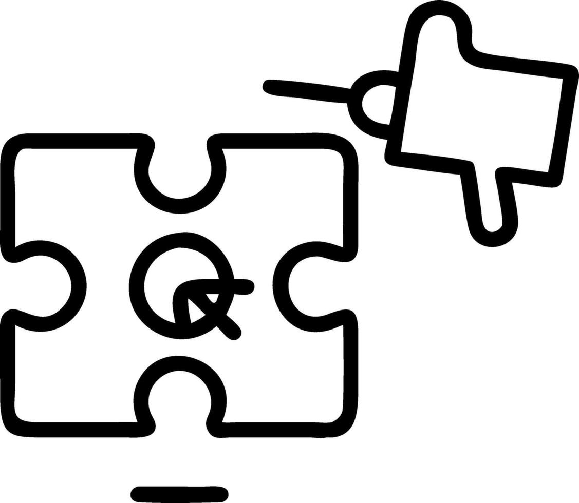 Fundraising puzzle with missing donor piece vector