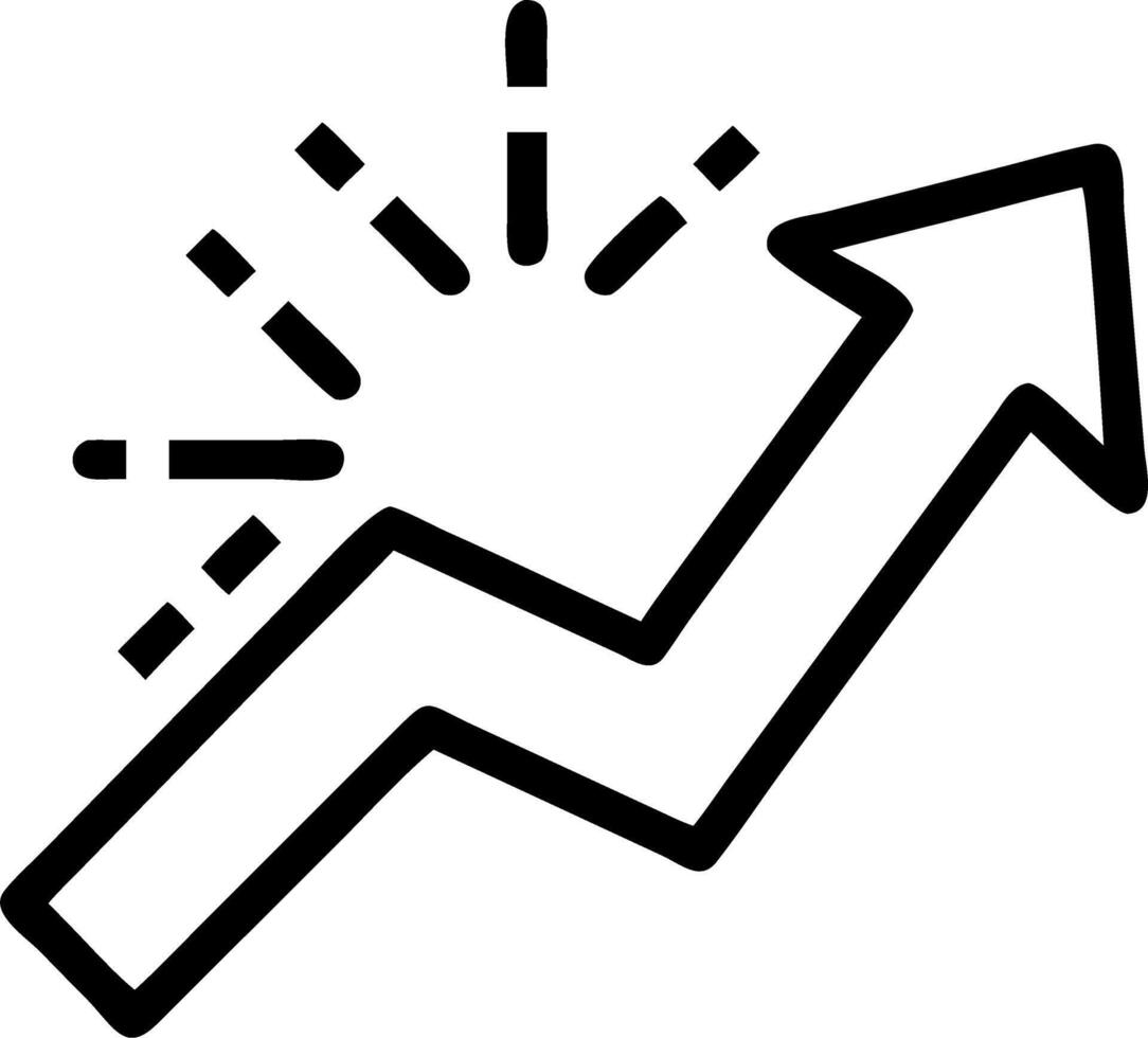 Glossy Arrow Pointing Upward vector