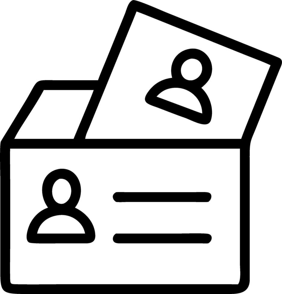Glossy ballot reflection vector