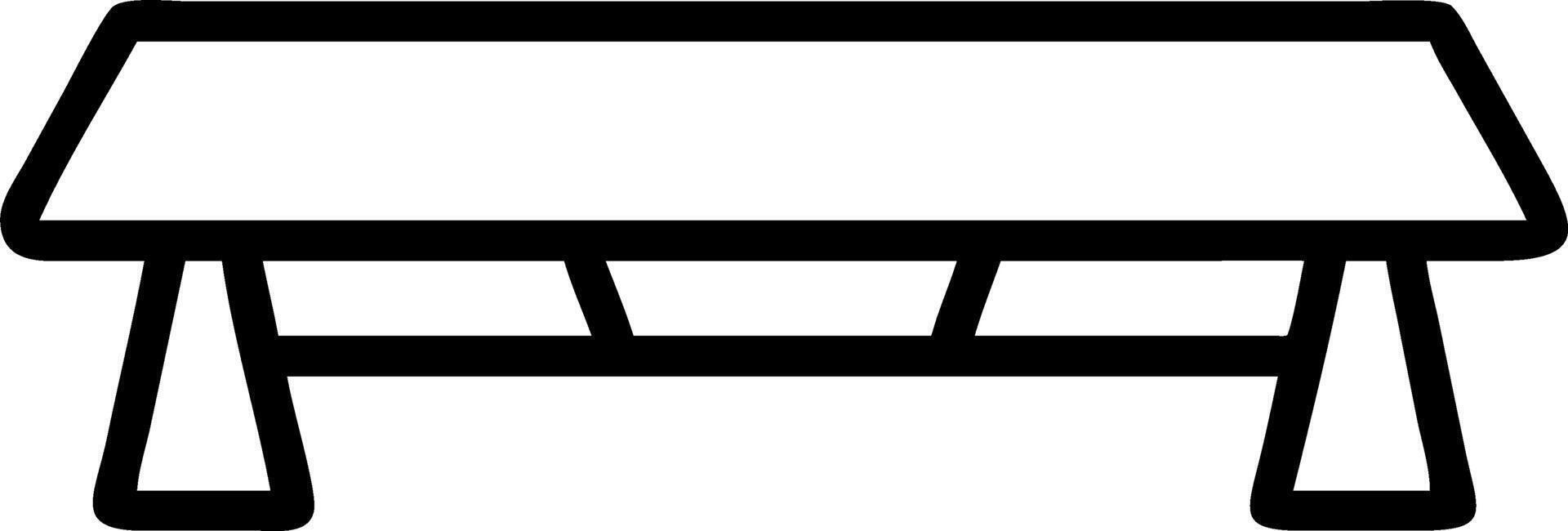 Glossy Conference Table with Copy Space vector