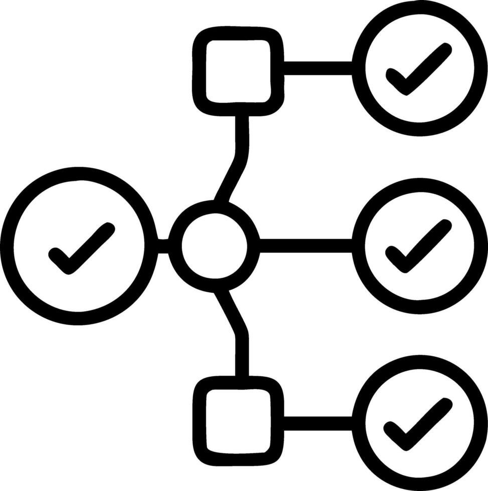 Glossy network of interconnected polls vector