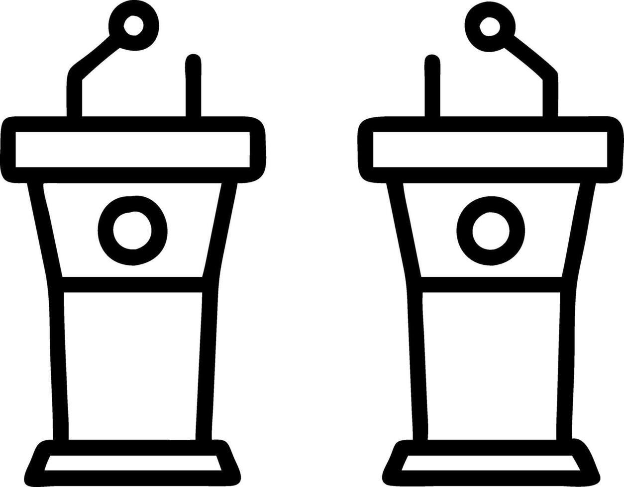 Glossy podiums with real time poll updates vector