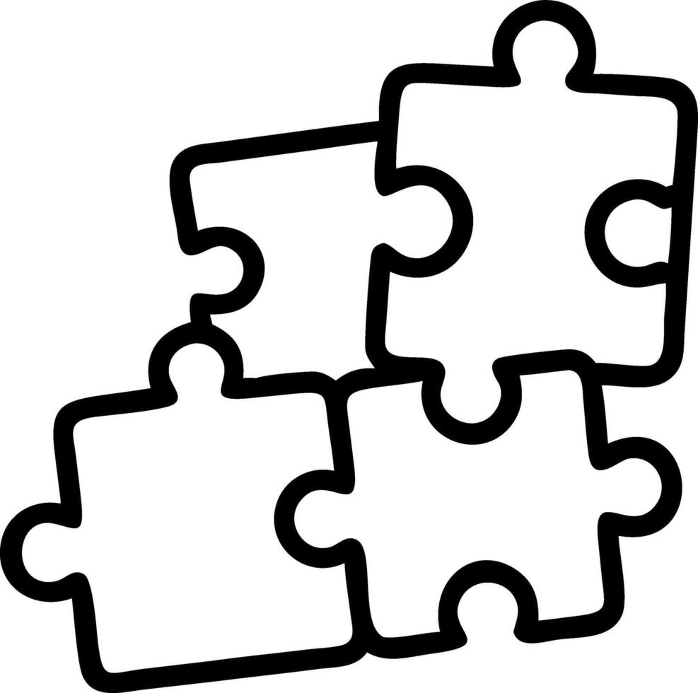 Glossy policy puzzle pieces vector