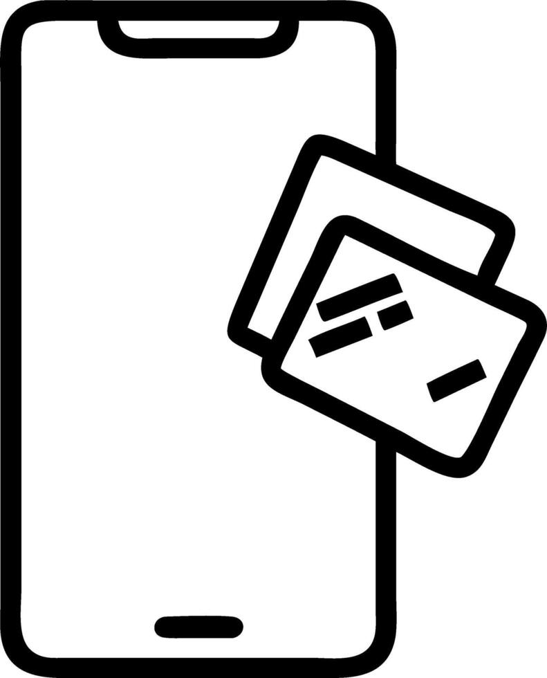 Glossy smartphone with floating holographic coins and a calculator display vector