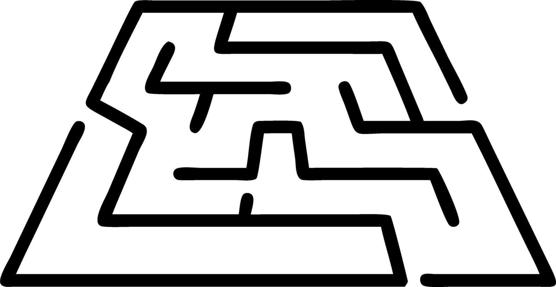 Glossy white labyrinth vector