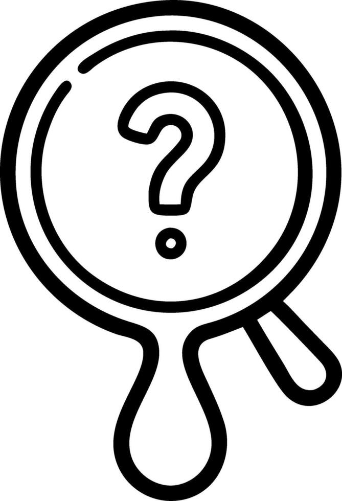 Glossy white question mark vector