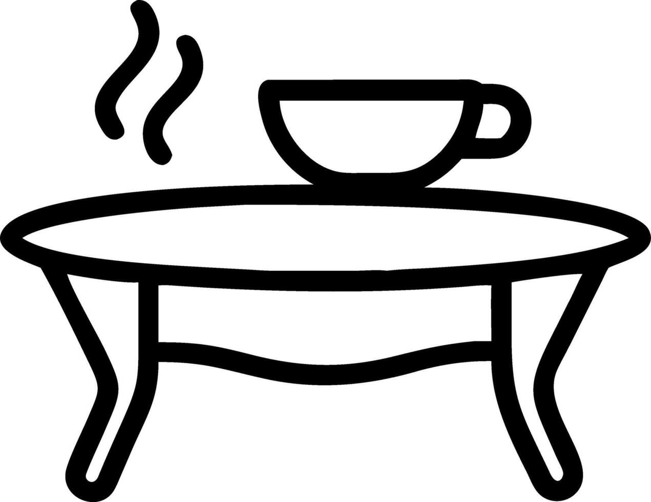 Glossy wooden table with soft light highlighting a teacup silhouette vector