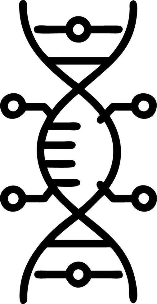 Glowing abstract DNA helix representing organizational structure vector