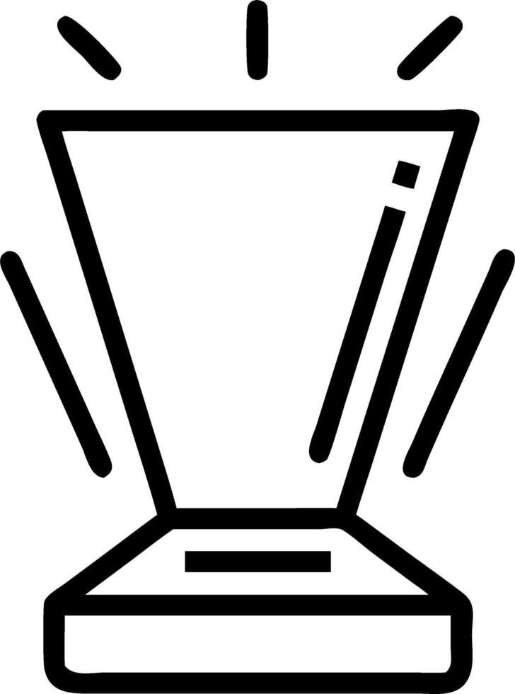Glowing Holographic Podium vector