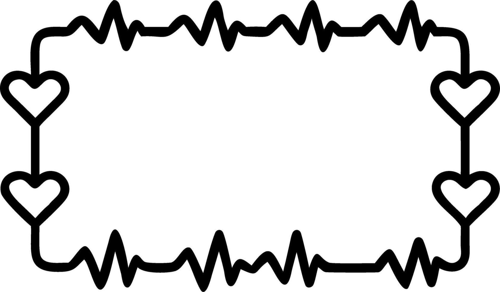 Heart Monitor Frame vector