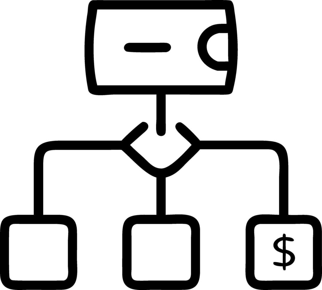 Holographic campaign finance flowchart vector
