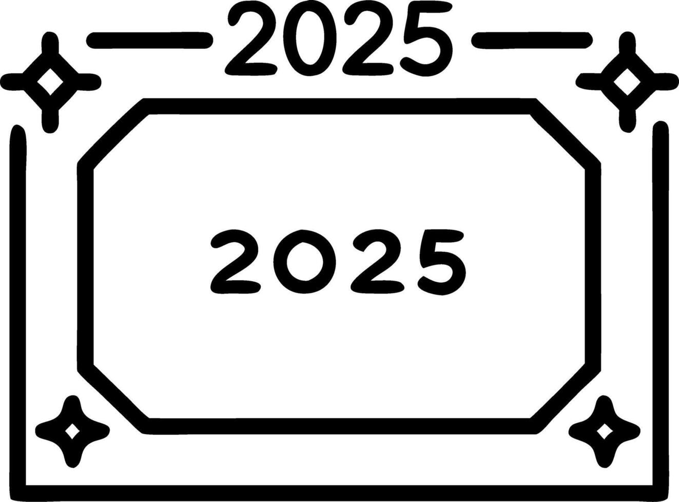 Holographic Calendar Frame vector