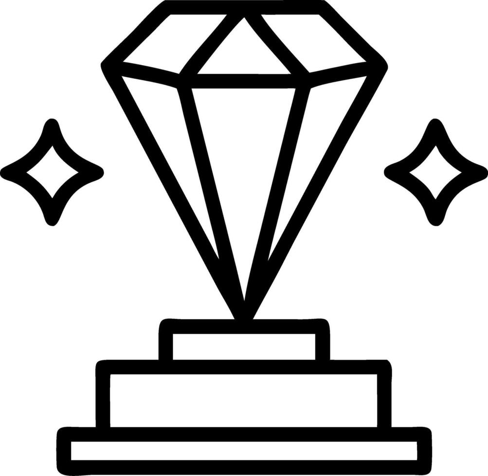 Holographic Diamond Podium vector