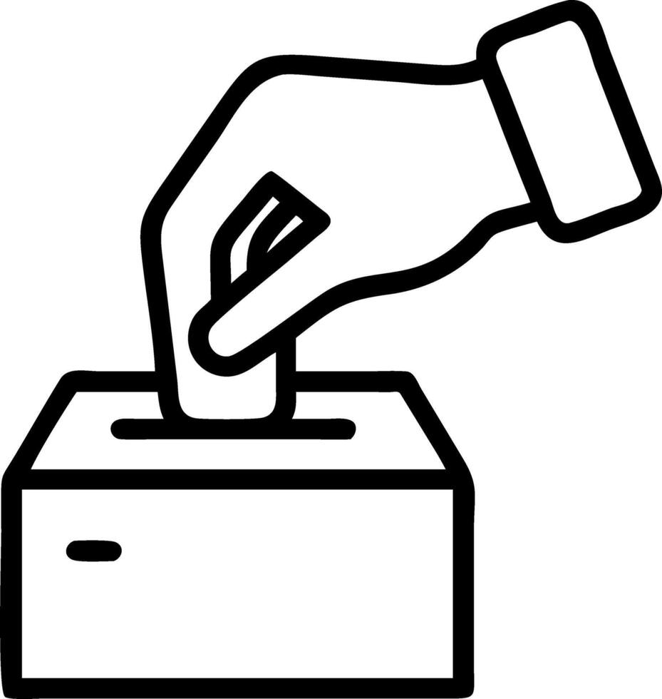 Holographic hand casting digital vote vector