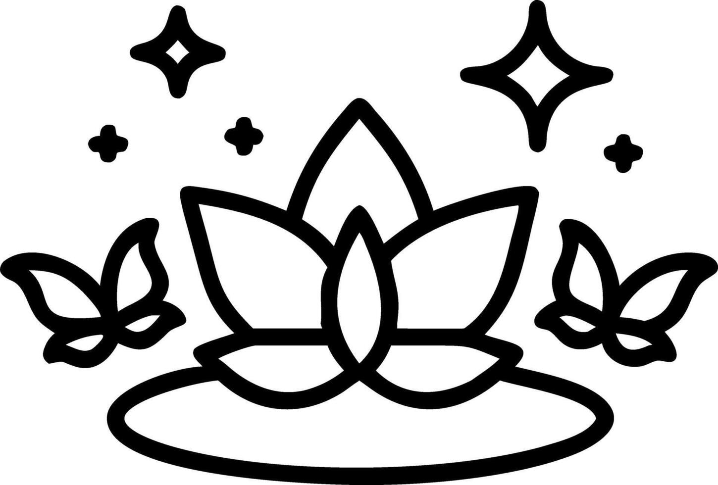 Holographic Loy Krathong with Glowing Butterflies vector