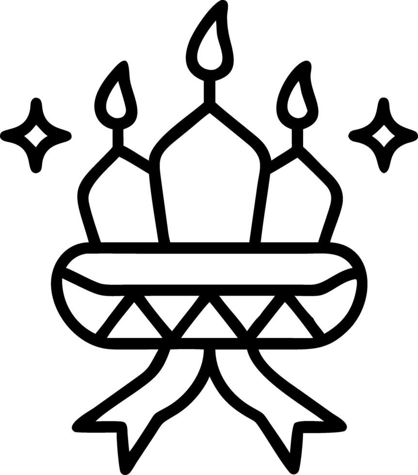 Holographic Loy Krathong with Glowing Ribbons vector