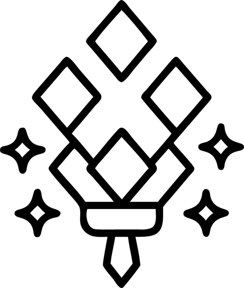 Holographic Loy Krathong with Glowing Gems vector