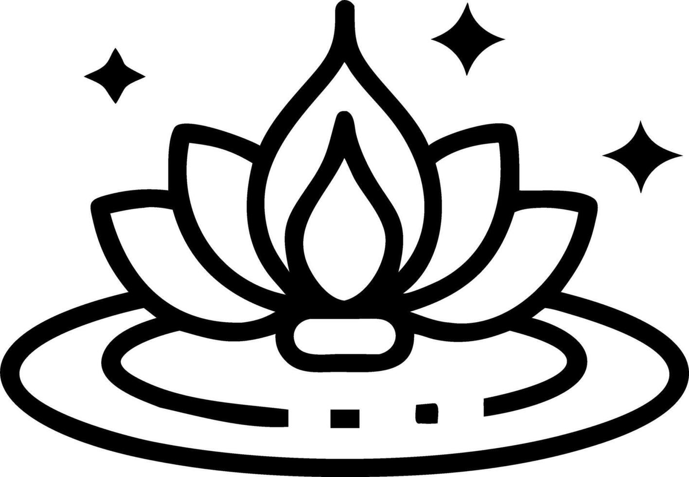Holographic Loy Krathong with Glowing Petals vector