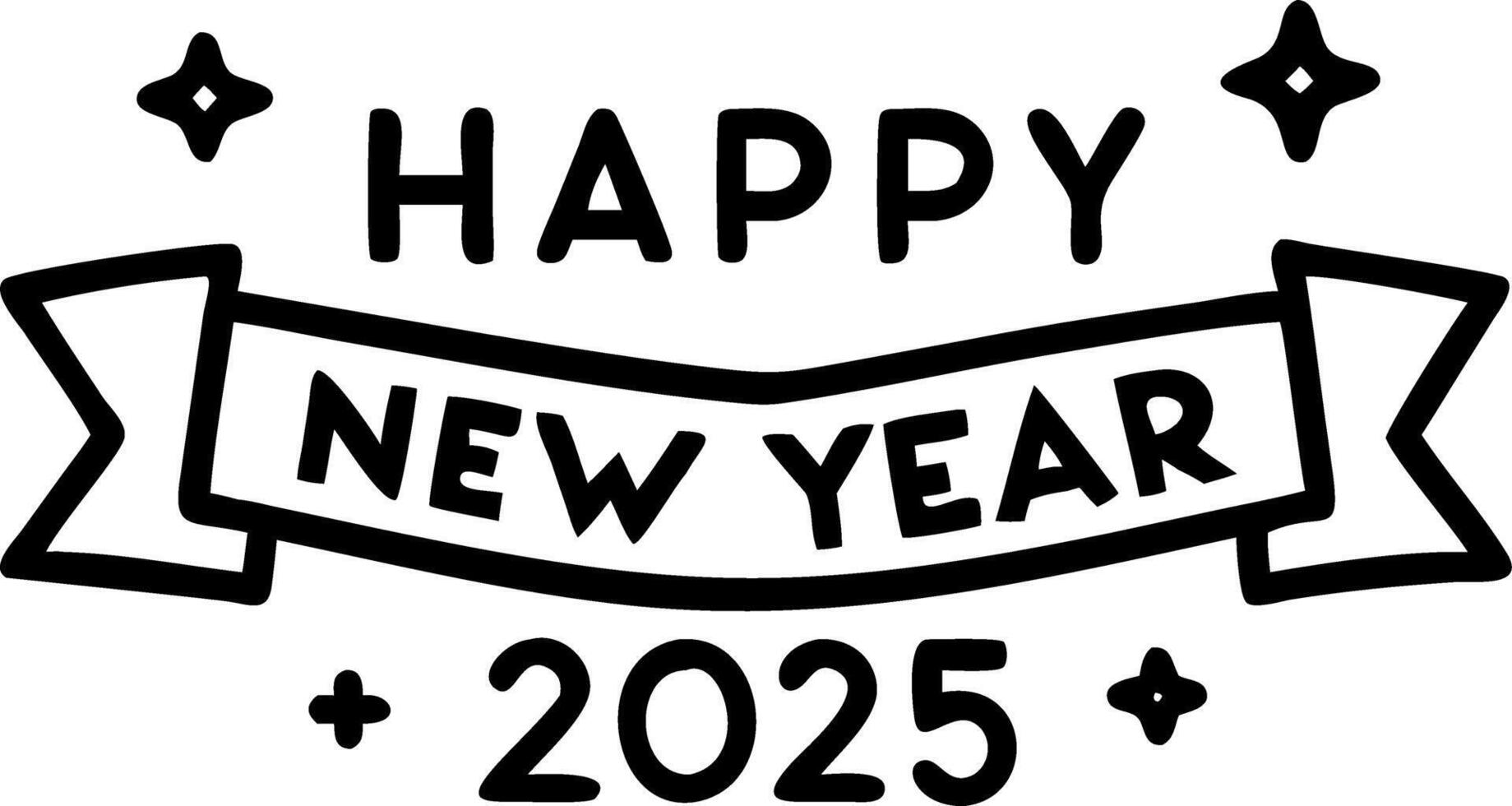 Holographic New Year Banner vector