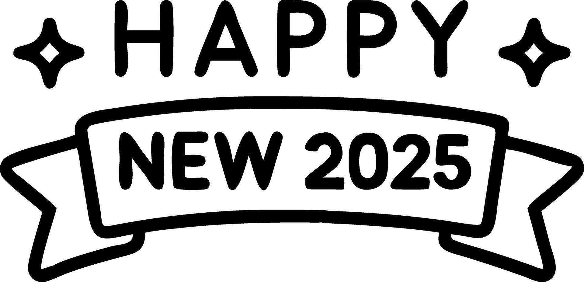 Holographic New Year Banner vector