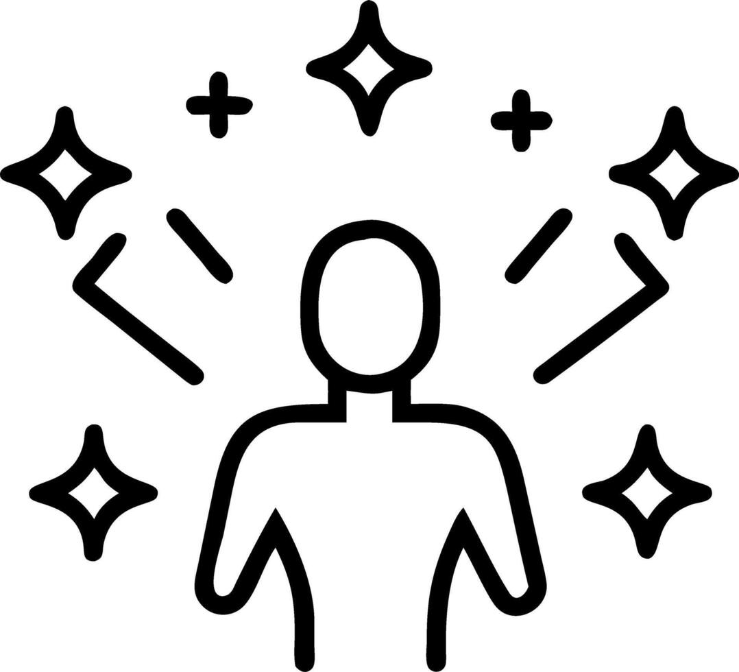 Holographic poll worker with integrity aura vector