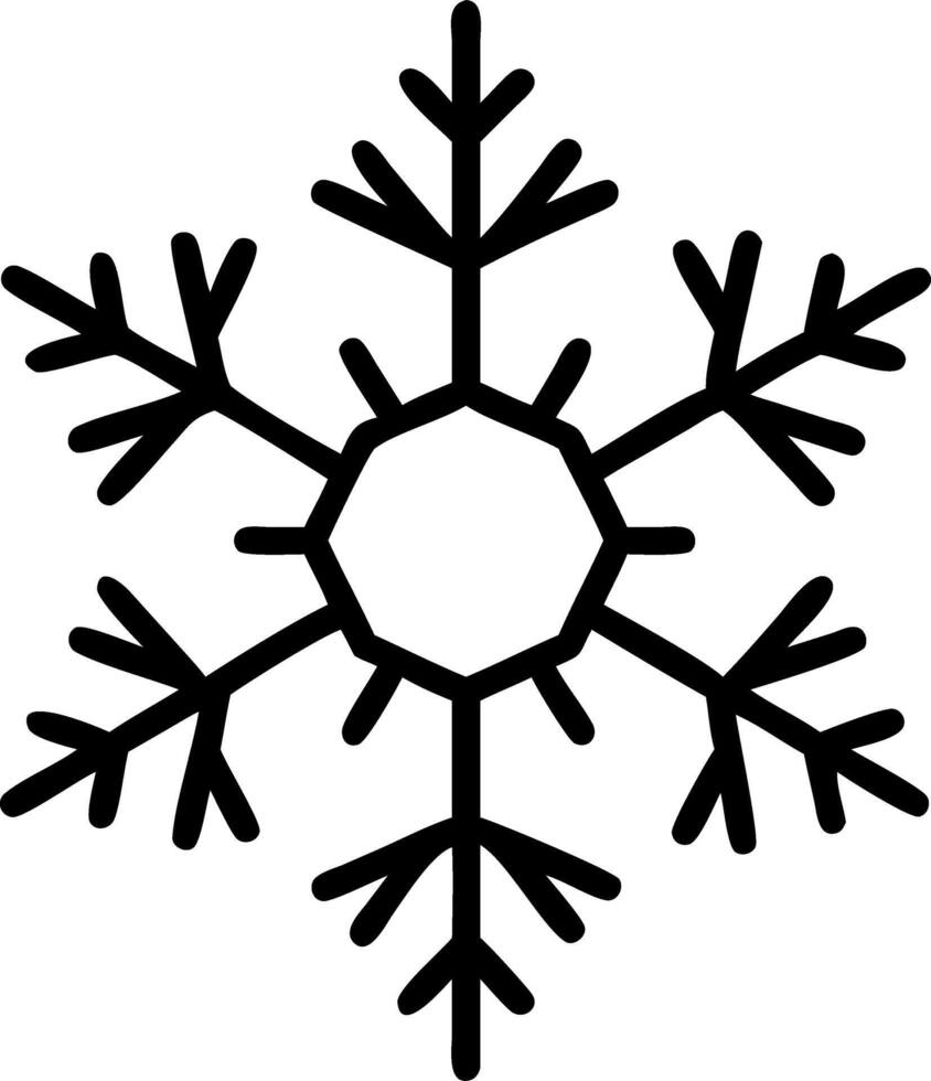 Holographic Snowflake Frame vector