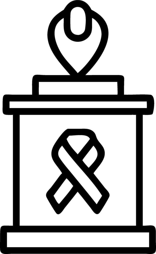 Holographic World AIDS Day Ribbon Podium vector
