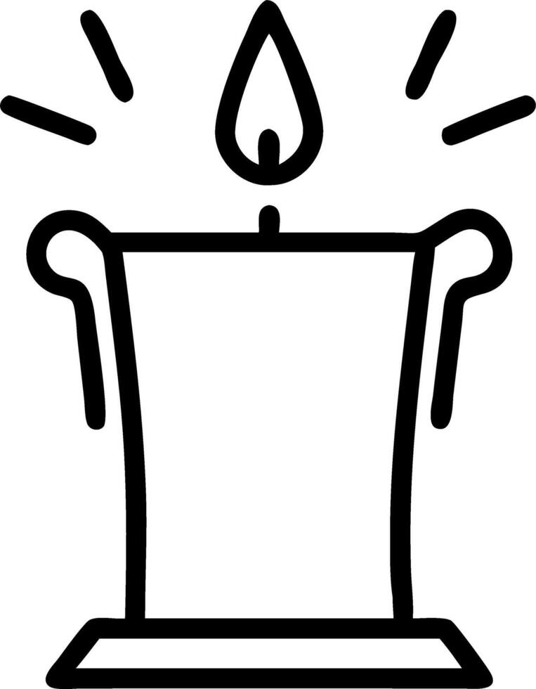 Holographic World AIDS Day Candle Frame vector