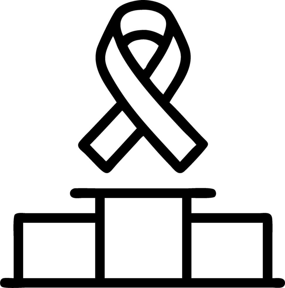 Holographic World AIDS Day Ribbon Podium vector