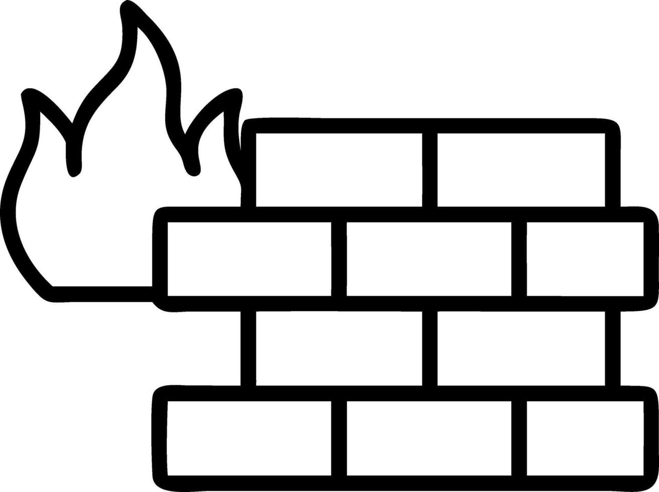 Integrity firewall brick pattern vector