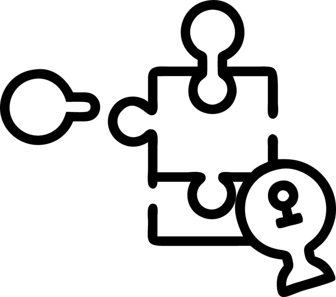 Integrity puzzle frame with ballot piece vector