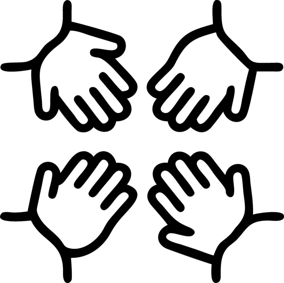 Intergenerational mindfulness practice vector